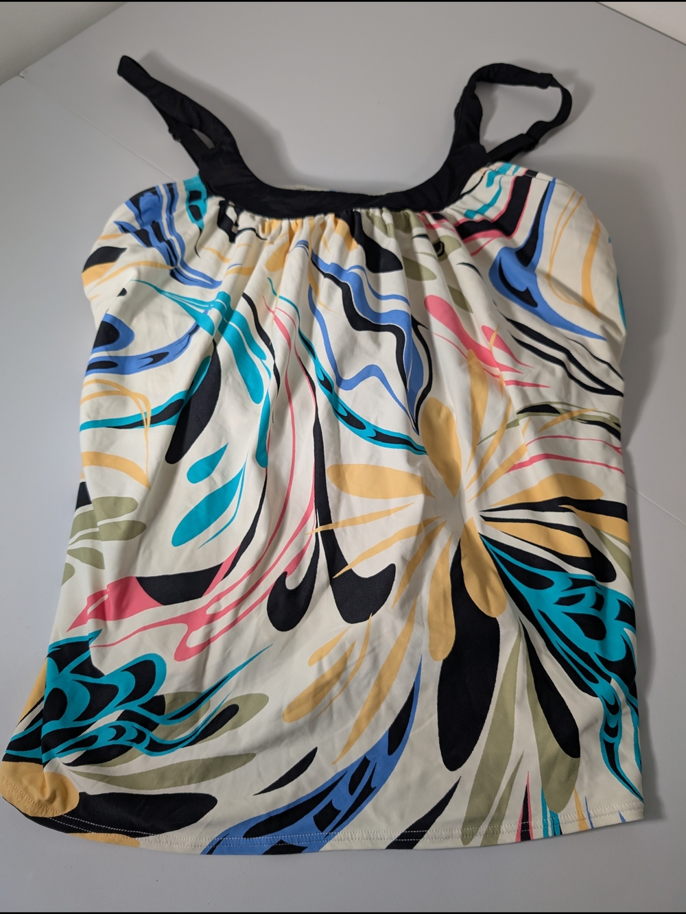 Coco Reef Multicolor Swim Tankini Bra Sized 36DD with Adjustable Straps